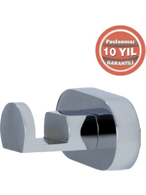 Çelik Banyo Paslanmaz Pirinç Zirve Tekli Askılık