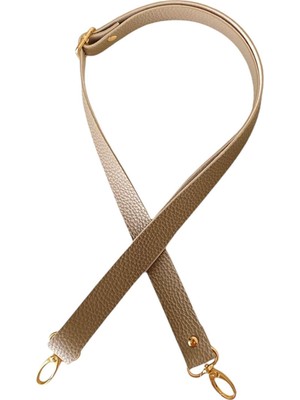 Yumakça Sürgü Tokalı Ayarlanabilir Çanta Askısı 135 Cm* 2.5 cm Taş Renk Altın Kancalı