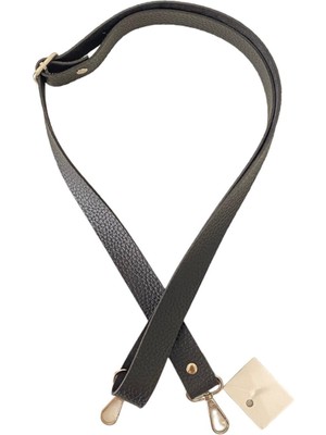 Yumakça Sürgü Tokalı Ayarlanabilir Çanta Askısı 135 Cm* 2.5 cm Siyah Renk Gümüş Kancalı