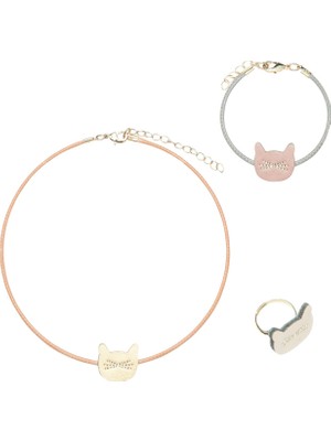 Mımı & Lula  Multi Mimi & Lula Cute Cat Takı Seti