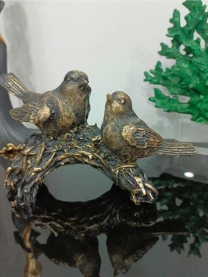 Tekno Trust Kuş Biblo 2 Li Dal Üzerinde Kuş Biblo