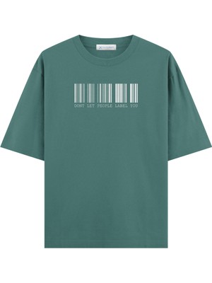 Coutliner Barcode Oversize T-Shirt (Ekstra! Bol Kesim)