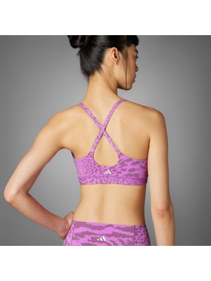 Adidas All Me Light-Support Allover Print Kadın Büstiyer