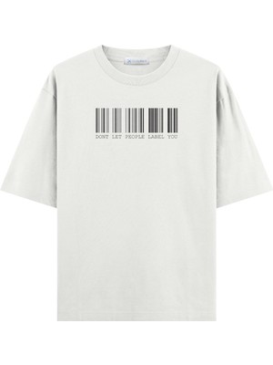Coutliner Barcode Oversize T-Shirt (Ekstra! Bol Kesim)