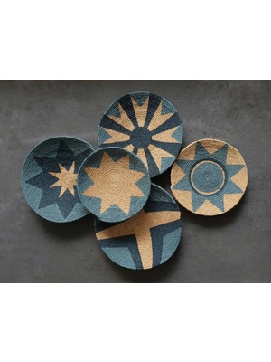 Kuzey Yıldızı Bohem Afrikan Duvar Tabağı Seti