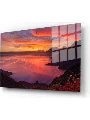 Marsilyan Doğa, Manzara 3d Dekoratif Baskı Yatay Cam Tablo 01