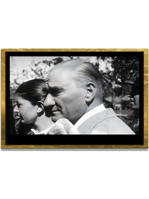 Marsilyan Yapay Zeka İle Yenilenmiş Atatürk Fotoğrafları Siyah Beyaz Cam Tablo, 3d Dekoratif Baskı 288