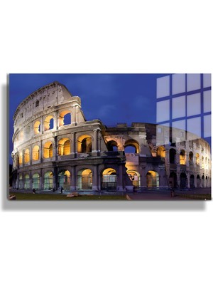 Marsilyan Şehirler Ve Manzaralar, Yapay Zeka Destekli, 3d Dekoratif Baskı Yatay Cam Tablo 403