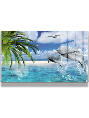 Marsilyan Harita/Maps 3d Dekoratif Baskı Cam Tablo 118