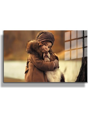 Marsilyan Eğlenceli Hayvanlar, Yapay Zeka Destekli, 3d Dekoratif Baskı Yatay Cam Tablo 404