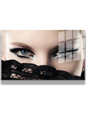 Marsilyan Creative Fashion 3d Dekoratif Baskı Yatay Cam Tablo 01