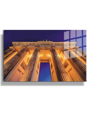 Marsilyan Şehirler Ve Manzaralar, Yapay Zeka Destekli, 3d Dekoratif Baskı Yatay Cam Tablo 226