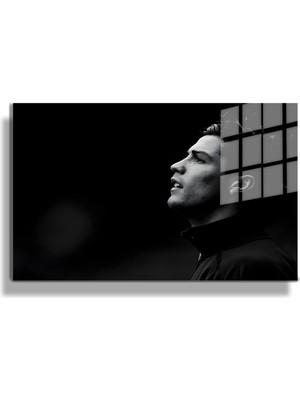 Marsilyan Creative Fashion 3d Dekoratif Baskı Yatay Cam Tablo 01