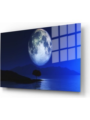 Marsilyan Doğa, Manzara 3d Dekoratif Baskı Yatay Cam Tablo 01