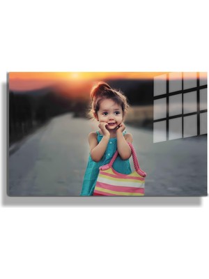 Marsilyan Creative Fashion 3d Dekoratif Baskı Yatay Cam Tablo 01