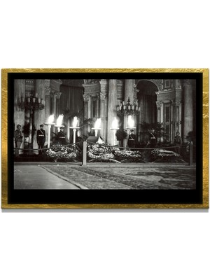 Marsilyan Yapay Zeka İle Yenilenmiş Atatürk Fotoğrafları Siyah Beyaz Cam Tablo, 3d Dekoratif Baskı 397