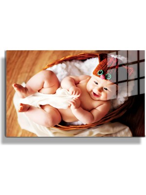 Marsilyan Creative Fashion 3d Dekoratif Baskı Yatay Cam Tablo 01