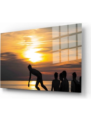 Marsilyan Doğa, Manzara 3d Dekoratif Baskı Yatay Cam Tablo 01