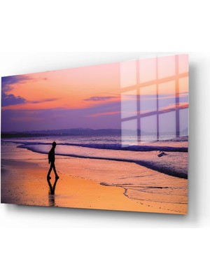 Marsilyan Doğa, Manzara 3d Dekoratif Baskı Yatay Cam Tablo 01