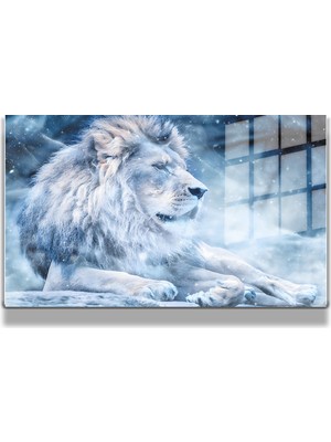 Marsilyan Eğlenceli Hayvanlar, Yapay Zeka Destekli, 3d Dekoratif Baskı Yatay Cam Tablo 553