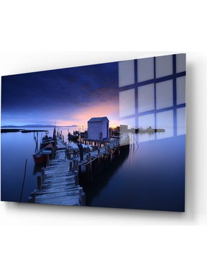 Marsilyan Doğa, Manzara 3d Dekoratif Baskı Yatay Cam Tablo 01