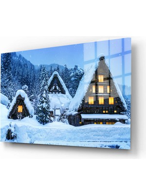 Marsilyan Doğa, Manzara 3D Dekoratif Baskı Yatay Cam Tablo 01