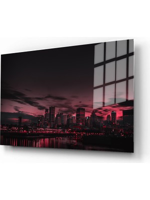 Marsilyan Dekoratif Doğa, Manzara Cam Tablolar, 3D Dekoratif Baskı 539