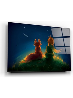 Marsilyan Küçük Prens Cam Tablo | Hediyelik, Dekoratif, Ofis, Mutfak