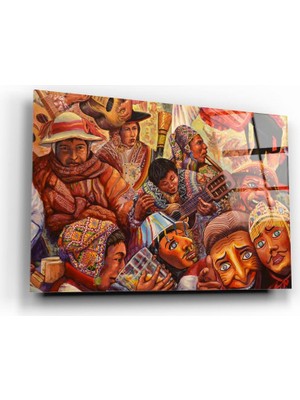 Marsilyan Silüetler Cam Tablo | Hediyelik, Dekoratif, Ofis, Mutfak