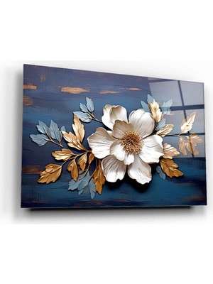 Marsilyan Çiçek Cam Tablo | Hediyelik, Dekoratif, Ofis, Mutfak