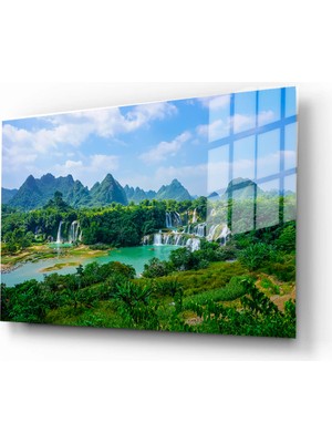 Marsilyan Dekoratif Doğa, Manzara Cam Tablolar, 3D Dekoratif Baskı 21