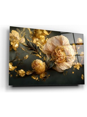 Marsilyan Çiçek Cam Tablo | Hediyelik, Dekoratif, Ofis, Mutfak