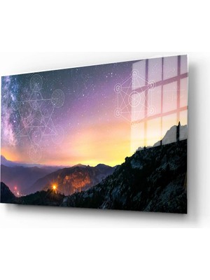 Marsilyan Dekoratif Doğa, Manzara Cam Tablolar, 3D Dekoratif Baskı 448