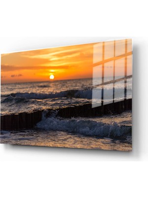 Marsilyan Dekoratif Doğa, Manzara Cam Tablolar, 3D Dekoratif Baskı 584