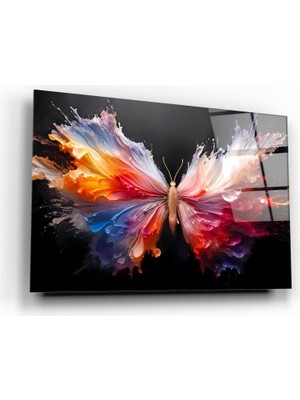Marsilyan Kelebek Cam Tablo | , Dekoratif, Ofis, Mutfak
