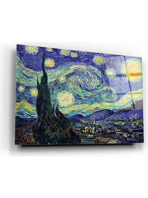 Marsilyan Yıldızlı Gece Cam Tablo | , Dekoratif, Ofis, Mutfak
