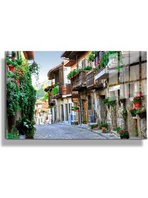 Marsilyan Şehirler Ve Manzaralar, Yapay Zeka Destekli, 3d Dekoratif Baskı Yatay Cam Tablo 433