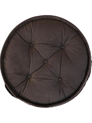 Gfc Life Store Asia Çok Amaçlı Yuvarlak Minder - 60x60x14 Cm Antrasit 60x60