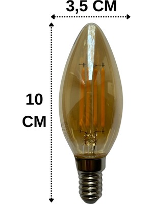 Sylvania 4,5W (37W) 2500K (Sarı Işık) E14 Duylu Eski Tip Görünümlü LED Ampul