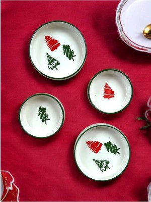 Yılbaşı Desen Tokyo 4 Lü Çerezalik Sunum Kase