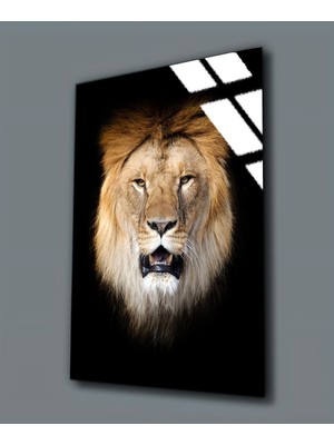 Harikabirev Kırılmaz Cam (Temperli)  Aslan Tablosu 01