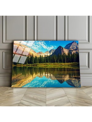 Harikabirev Kırılmaz Cam (Temperli) Doğa Manzarası Tablosu 09