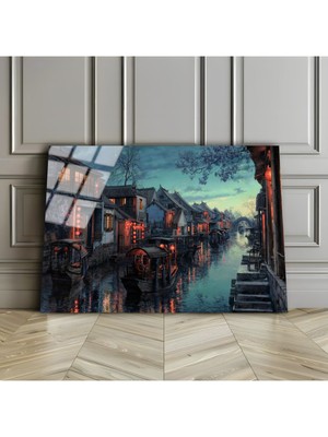 Harikabirev Kırılmaz Cam (Temperli) Venedik Nehri Tablo 01