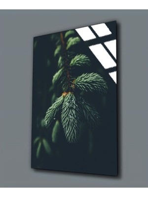 Harikabirev Kırılmaz Cam (Temperli) Çam Yaprağı Tablosu 01