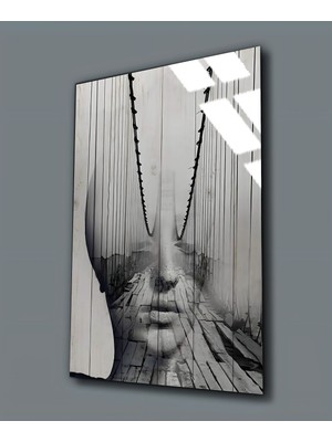 Harikabirev Kırılmaz Cam (Temperli)  Kadın Tablosu 02