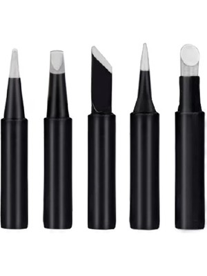 Kalem Havya Ucu 5 Li Set Lehim Makinesi Yedek Uç Seti ( 900M-T-2.4D , 3c , I , Tb , Tk ) - Siyah