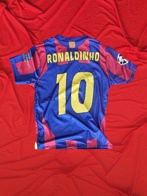 Halı Sahaya Uygun Tişört Forma Bordo Mavi Ronaldinho Barca