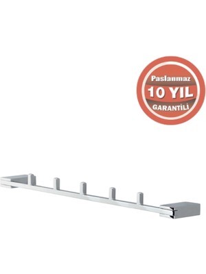 Çelik Banyo Paslanmaz Pirinç Titanik 5'li Askılık
