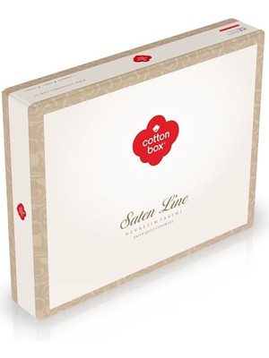 Cotton Box Çift Kişilik Saten Nevresim Takımı Jadira Bej