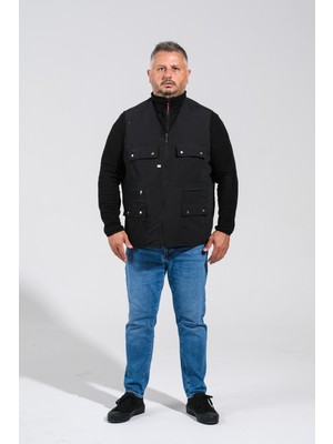 4 Mevsim Kullanılabilen Pamuklu Kumaş  Çok Cepli Iş Yelek - Avcı Yelek 8 Beden 5 Renk Seçenekli